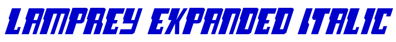 Lamprey Expanded Italic шрифт